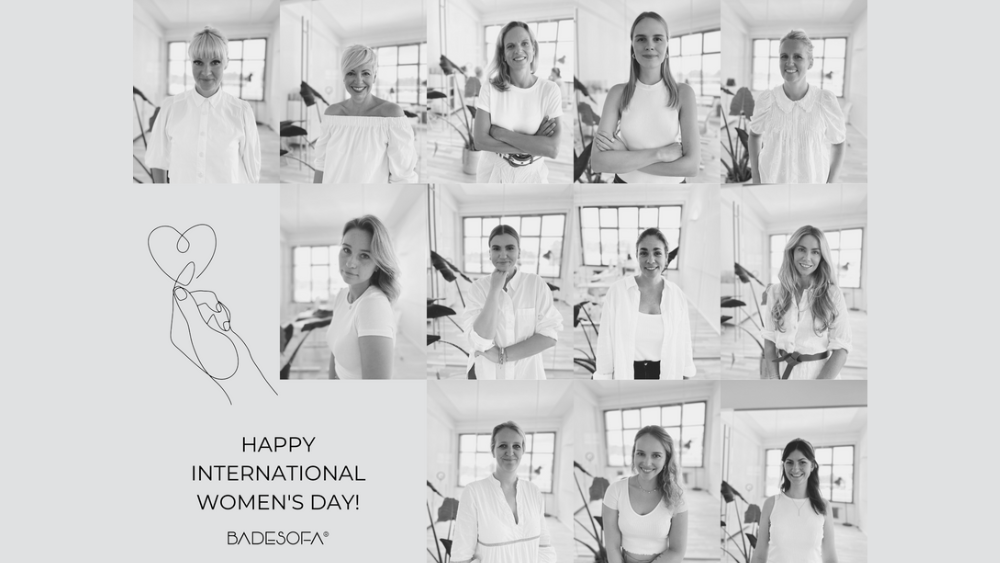 BADESOFA TEAM alle Mitarbeiterinnen womens day 2023