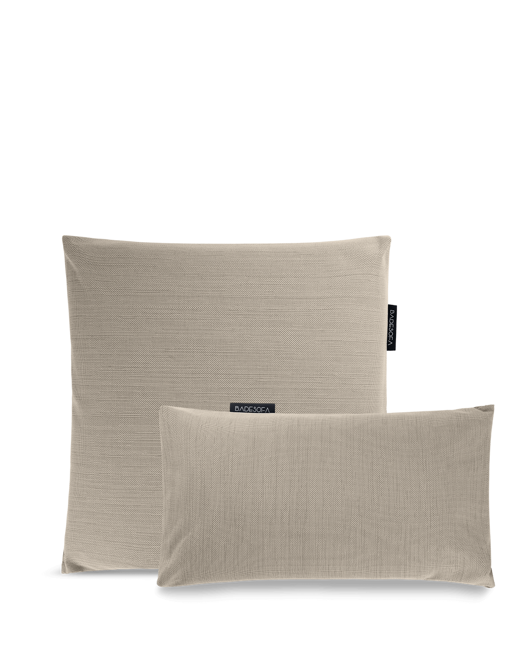 Badesofa Rückenkissen Größe Medium und Fusskissen in Beige