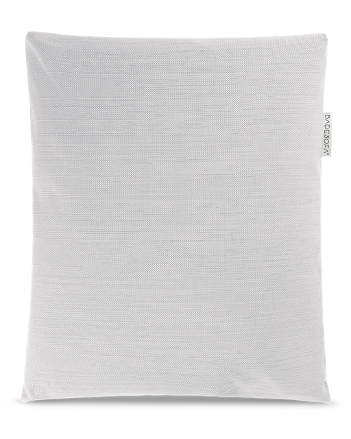 Badesofa Rückenkissen Größe Large in Farbe Cloud (Hellgrau) aus Outdoorstoff