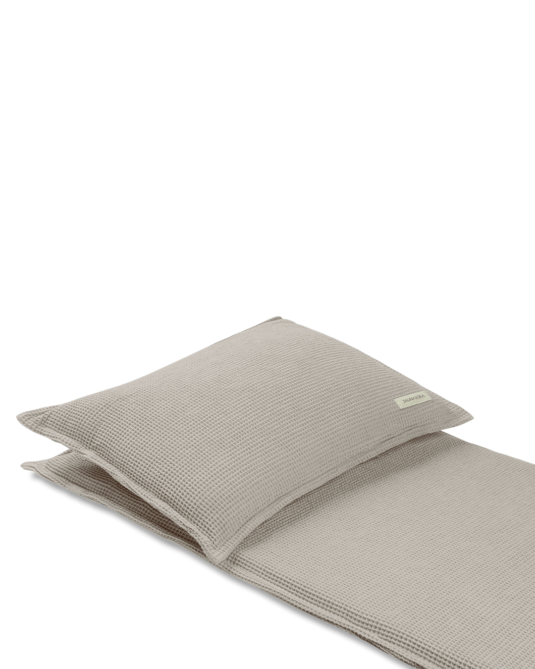 Detailaufnahme Saunasofa Set in Taupe